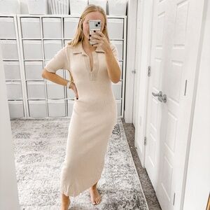 NEW Caroline Constas Ribbed Knit Dress